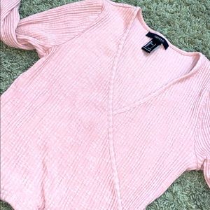 BRAND NEW forever 21 wrap long sleeve top